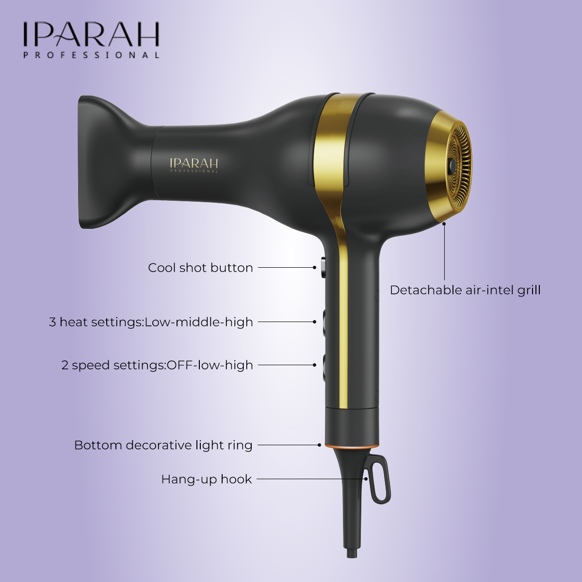 مجفف شعر معدني مخفف الشعر من نوع P-342. Item Picture
