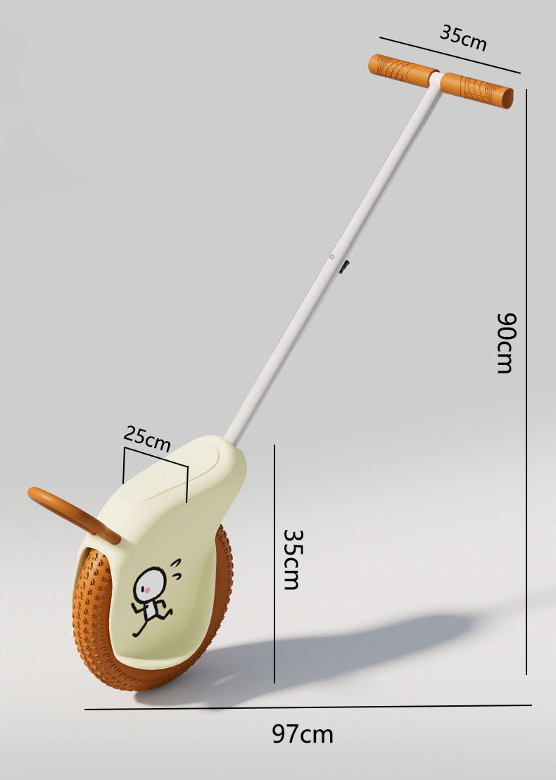 儿童独轮推车竞技独轮车越野单轮遛娃神器可坐3-6岁男女小孩推车详情7