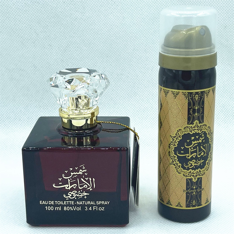 Middle East Arab Dubai Perfume Set Export Type Of High Quality Perfume Body Spray Aerosol Can Combination Perfume Application Scenario