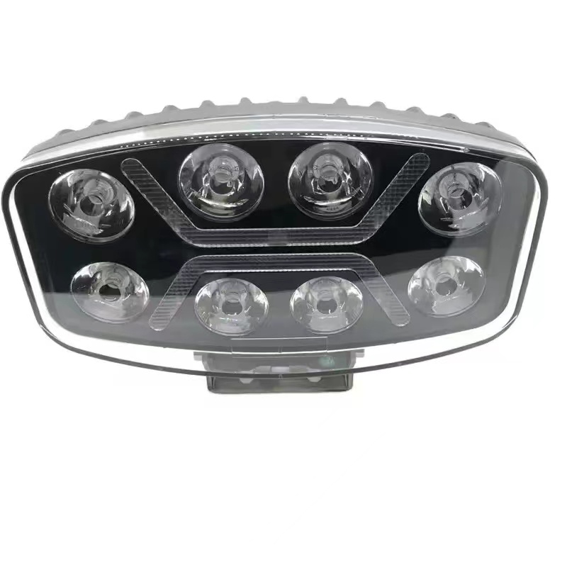 Euro truck LED light, Volvo headlight, work light, 10-inch white light, yellow light, lens light details Picture