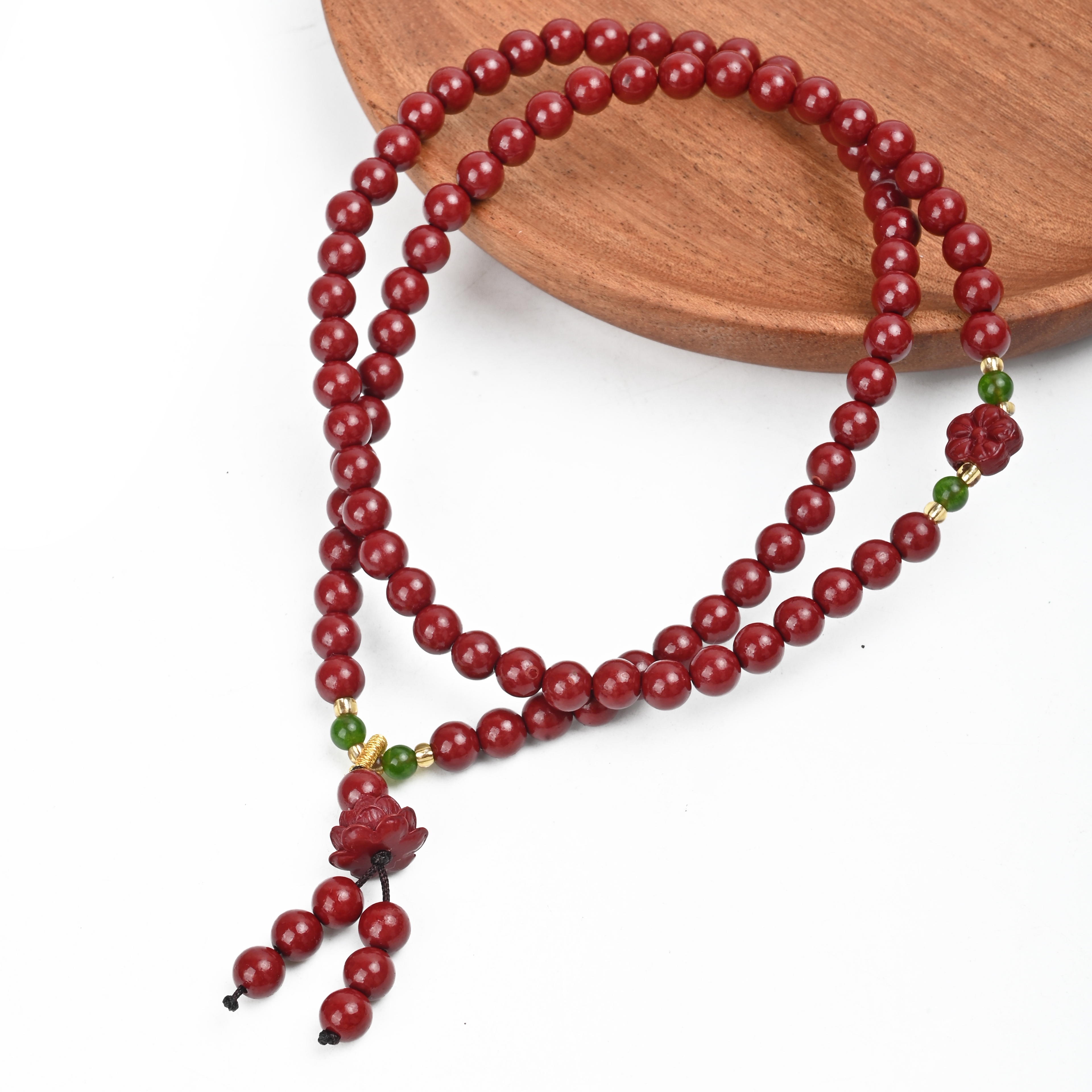 Creative red cinnabar bracelet, cinnabar zodiac year women's prayer bead bracelet, live-streaming hot-selling gift promotion, accessories wholesale Specification image