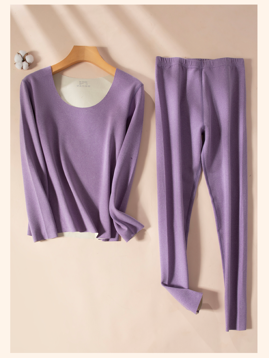 Empire 2826 Cationic Women's Thermal Underwear Set Boneless Women's Undershirt Light Warm Technology Skin Soft And Comfortable Warm Set undefined