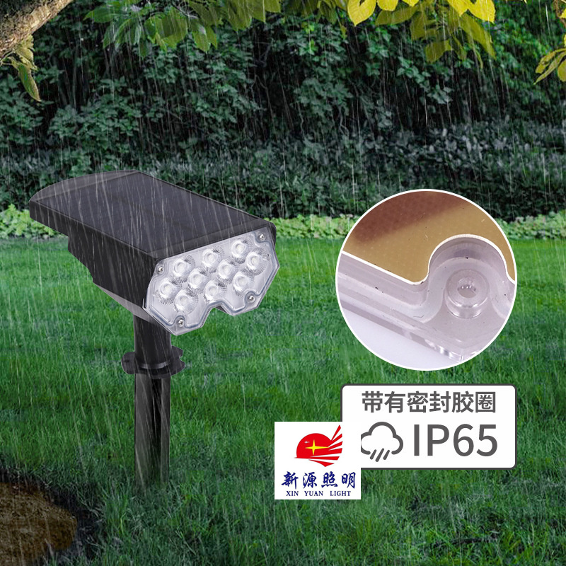 Cross Border Outdoor Solar Lawn Lights 20Led Outdoor Lighting Landscape Spotlights Garden Garden Garden Lights Tree Ground Insertion Lights Specification drawing