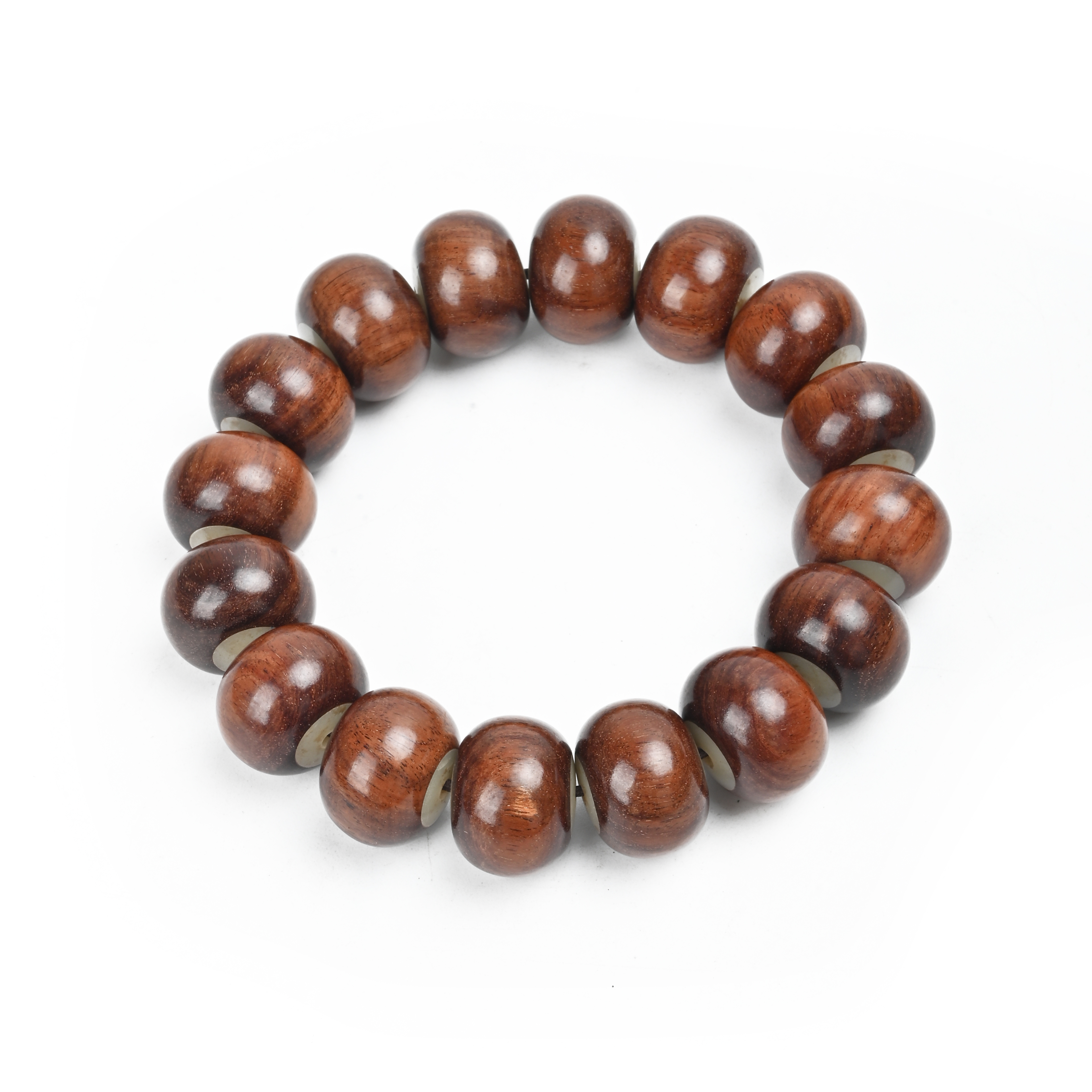 Wholesale of rosewood willow bracelets resembling Hainan yellow rosewood Buddhist prayer beads and prayer beads Specification image