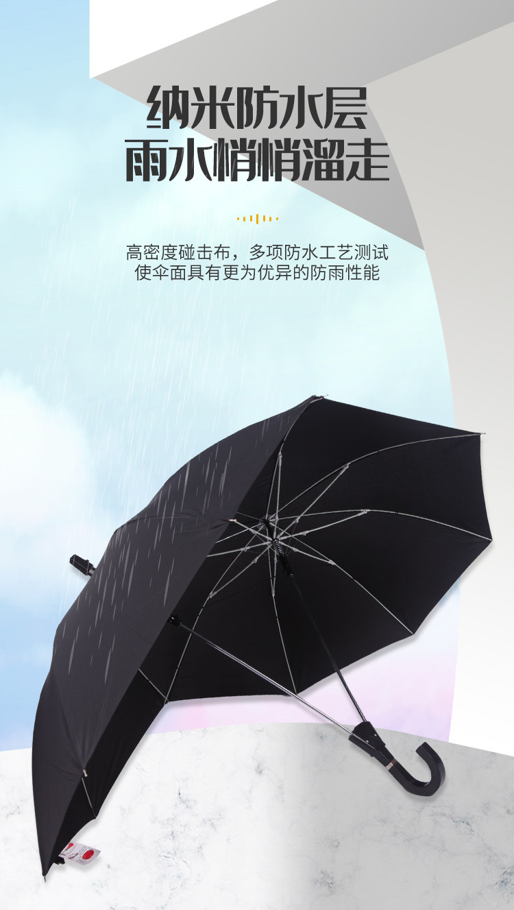 抖音同款长柄情侣雨伞跨境热销批发创意时尚个性加大双人伞详情2