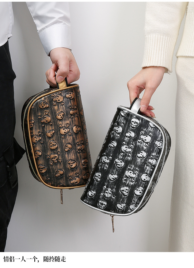 T旅行洗漱收纳袋便携防水手提包男士洗漱包复古洗浴用品大容量包详情8