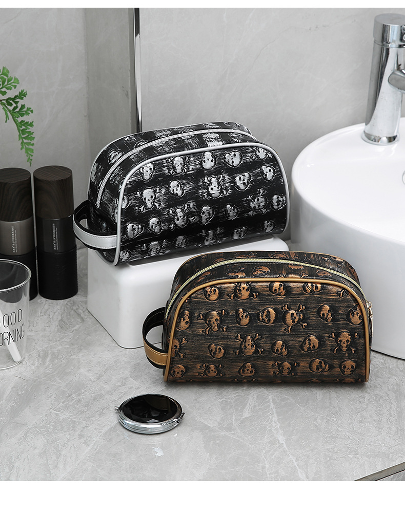 T旅行洗漱收纳袋便携防水手提包男士洗漱包复古洗浴用品大容量包详情11