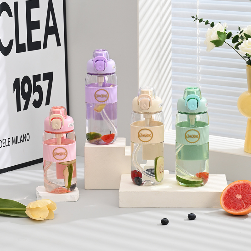 B70-9212 high appearance level water cup, portable anti-slip straw cup for men and women, large-capacity high-temperature resistant portable cup, plastic cup details Picture