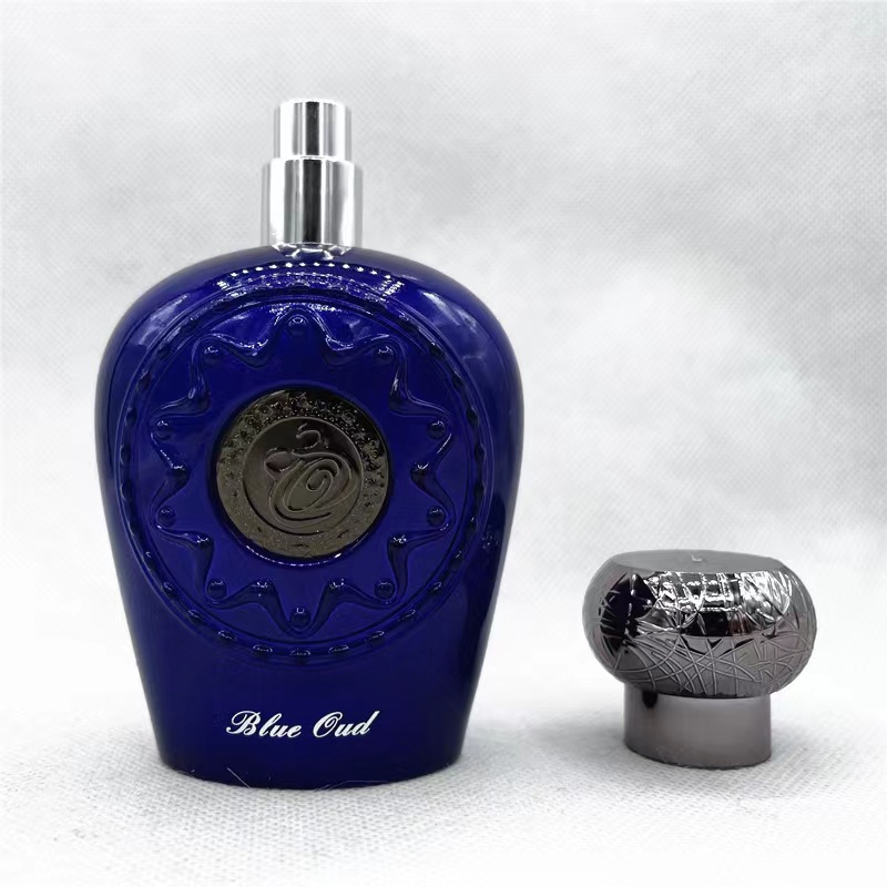Cross-Border Source Manufacturers Direct Perfume Wholesale Bleu Oud Blue 100Ml Arab Fragrance Perfume Perfume Perfume Perfume Perfume Specification drawing
