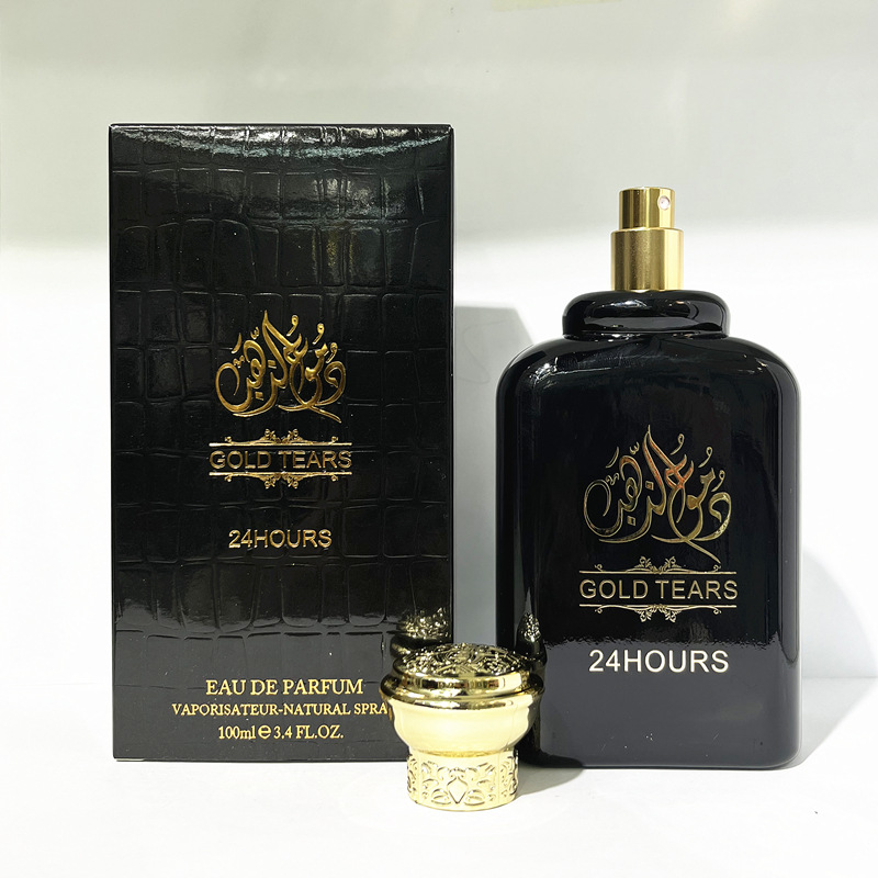 Cross -border Southeast Asia Vietnam Foreign Trade Export Gold Tears 24HOURS Arab Middle East Dubai Perfume Specification drawing
