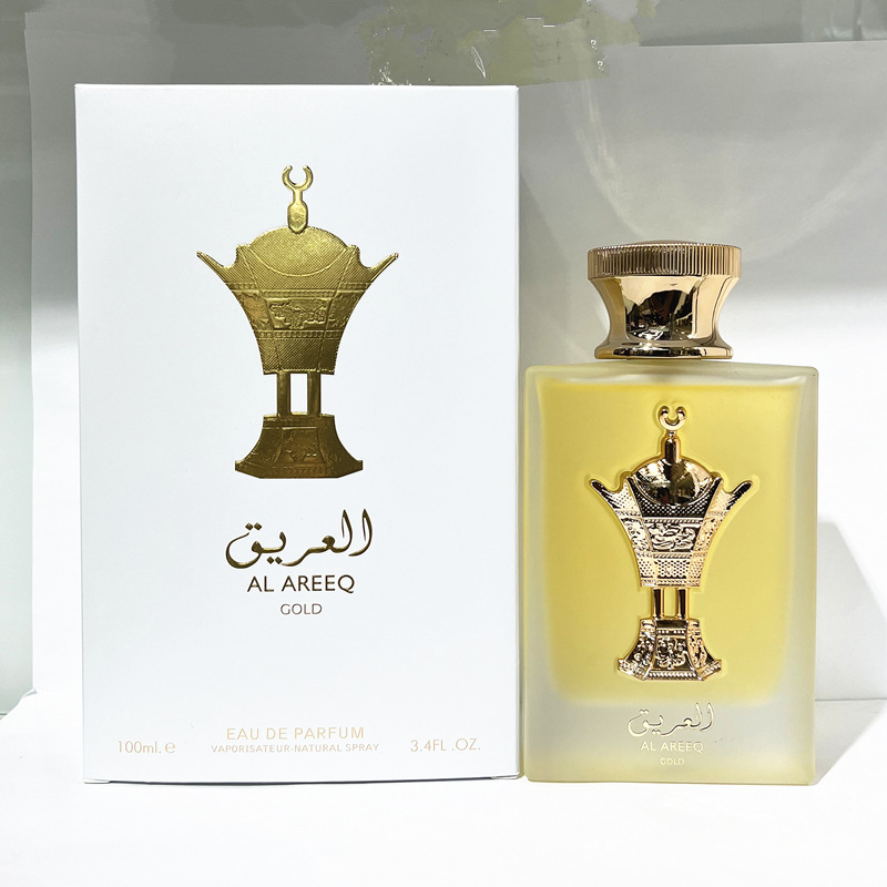 外贸出口跨境货源AL AREEQ GOLD 中东阿老伯金色奖杯香水perfume