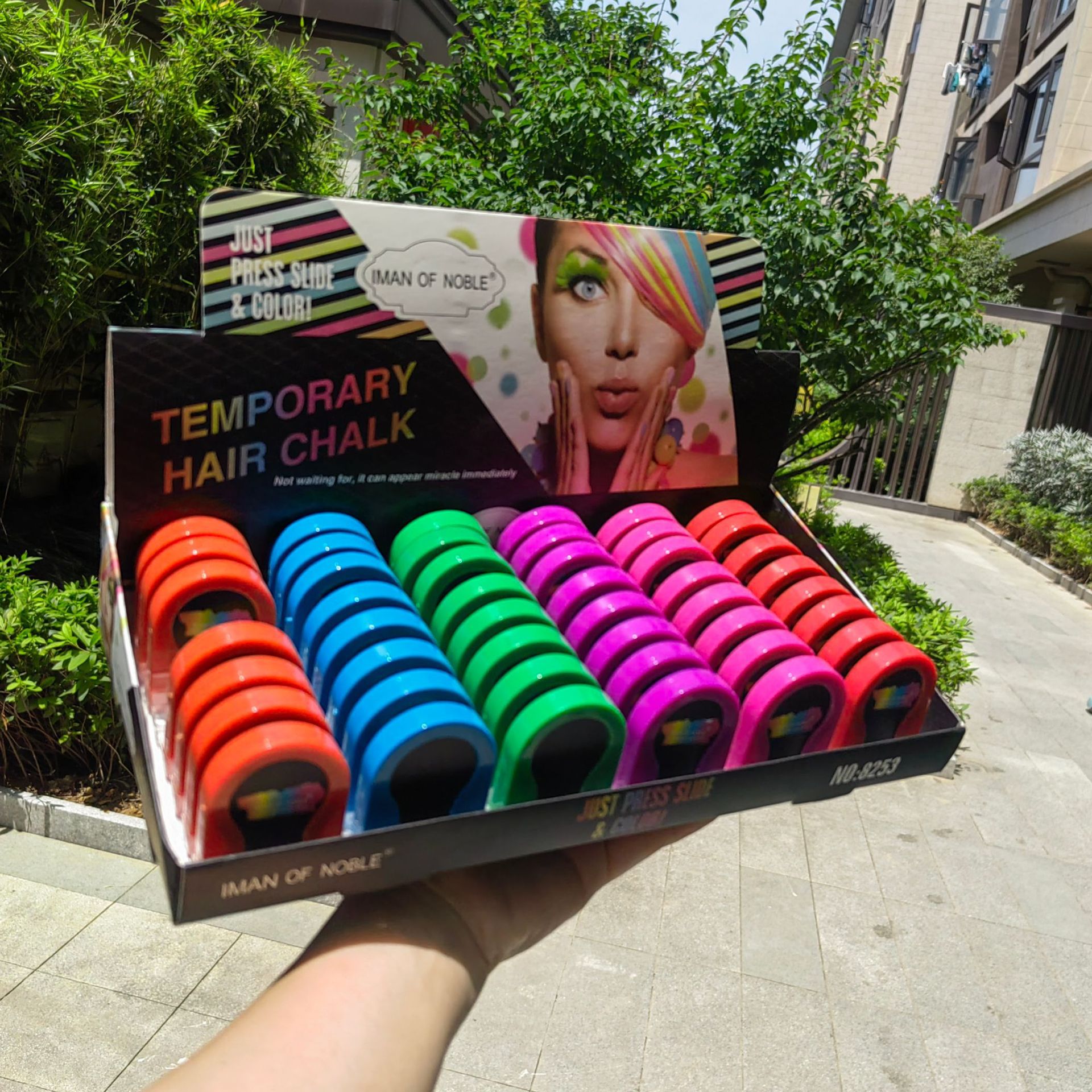 6-color hair dye powder in stock for export, disposable color hair dye powder, easy to color and clean Specification image