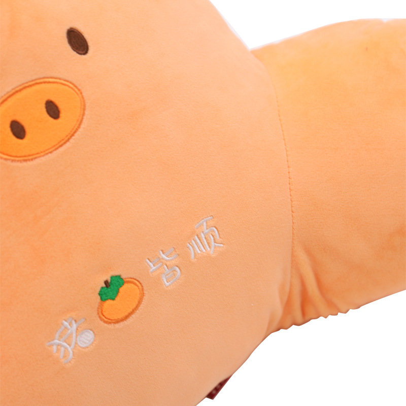 Dibujos animados cerdito animal lindo cojín de respaldo casa de recreo relleno cintura de algodón contra cojín sofá cama contra cintura personalizada pic 12