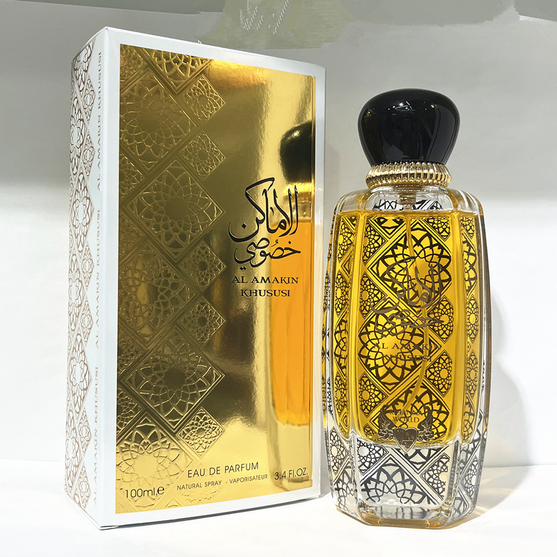 Cross-Border Foreign Trade Perfume Wholesale Al Amakin Khusesi Middle East Arab High-Grade Printed Perfume Perfume Perfume Item Picture
