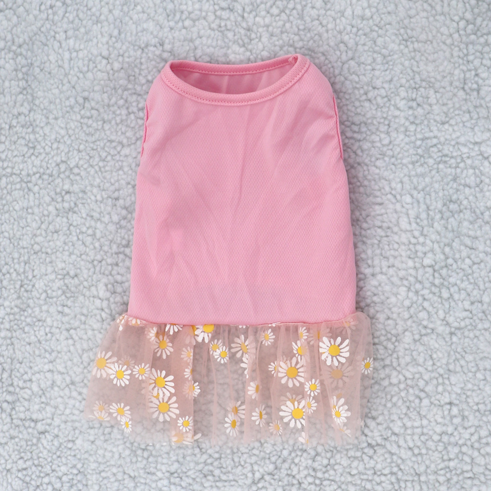 T猫狗春夏T恤裙新款宠物猫咪裙小狗猫咪网纱裙子舒适狗裙子猫衣服详情3