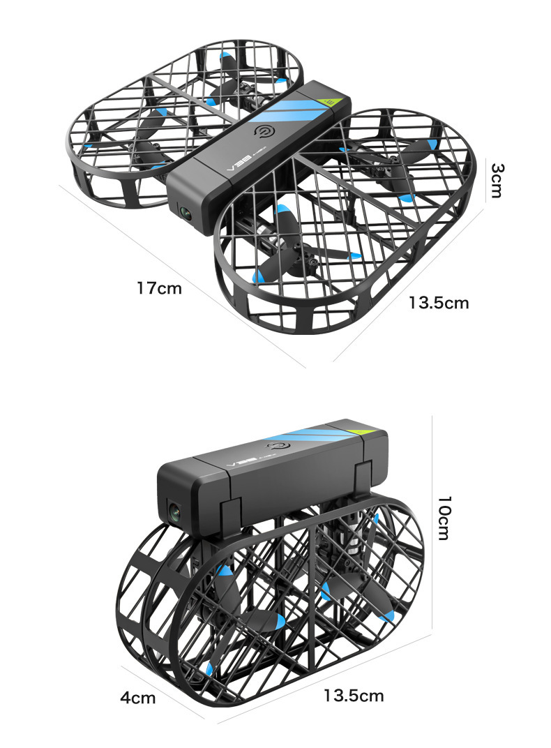 跨境新品V38折叠无人机儿童航拍遥控飞机入门飞行器玩具批发热卖详情7