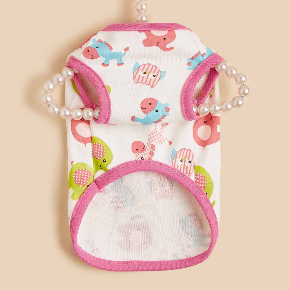 T新款可爱卡通无袖宠物马甲纯棉宠物衣服春夏清凉舒适狗猫背心衣详情7