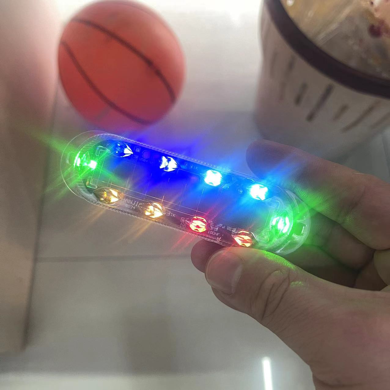 LED flashing lights, warning lights, solar flashing lights, taillights, no-wiring, seven-color flashing lights, multi-mode details Picture