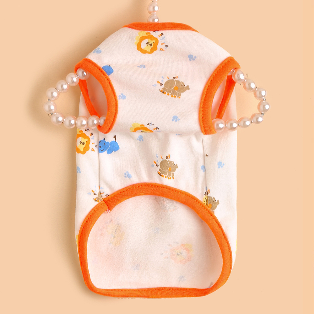 T新款可爱卡通无袖宠物马甲纯棉宠物衣服春夏清凉舒适狗猫背心衣详情6