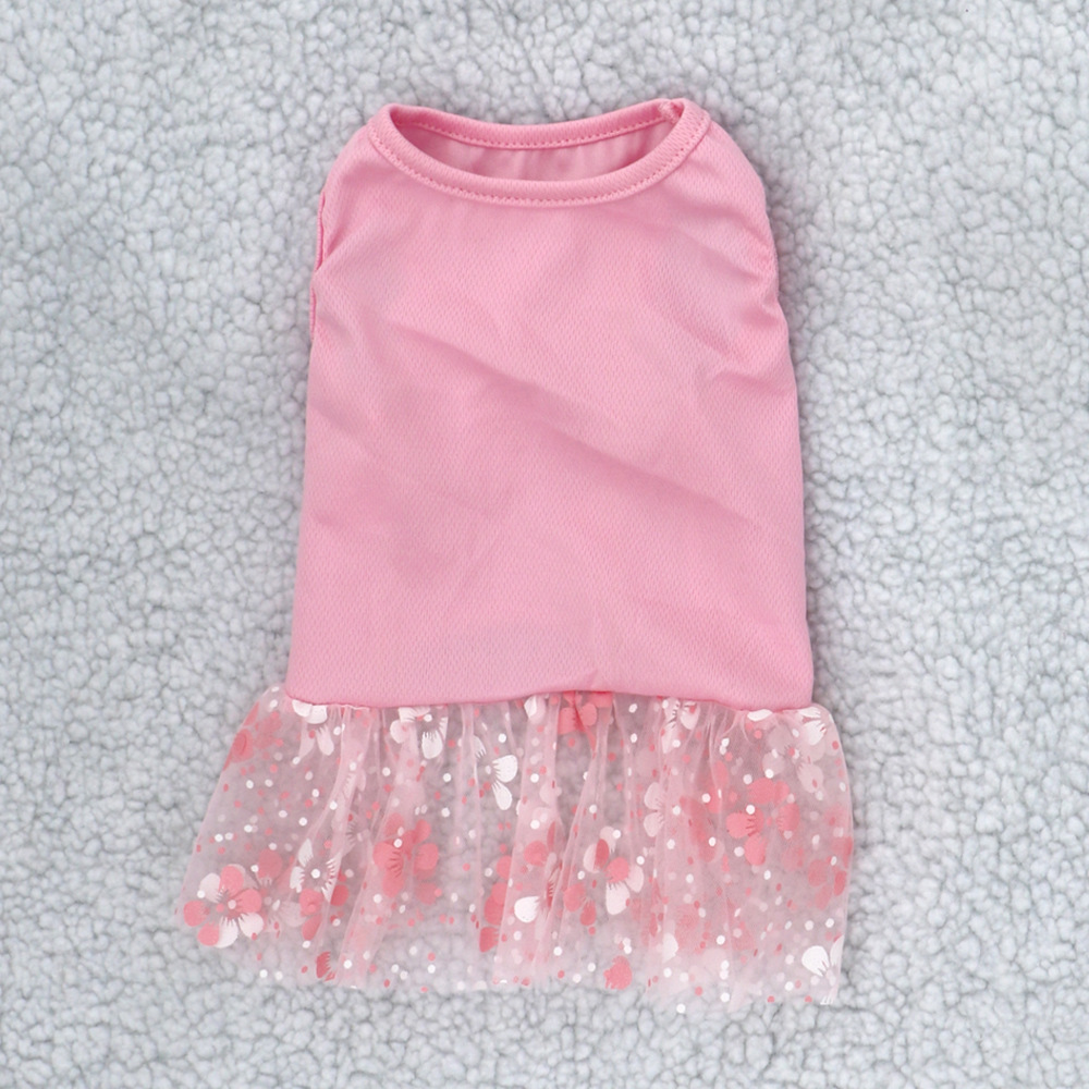 T猫狗春夏T恤裙新款宠物猫咪裙小狗猫咪网纱裙子舒适狗裙子猫衣服详情2