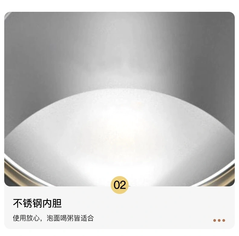 M73-9980 student's exquisite and cute cartoon-patterned round lunch box, portable bowl, 304 stainless steel instant noodle bowl detail image 11