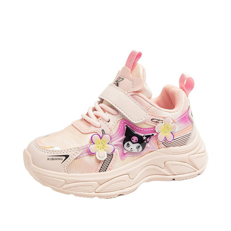 女童运动鞋韩版老爹鞋秋季新款学生鞋中大童跑步鞋软底休闲鞋皮面