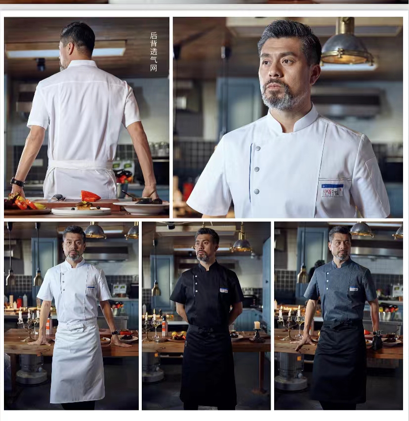 工人制服/工装男士长袖休闲/冲锋衣/棉服/工作服寸衣白底实物图