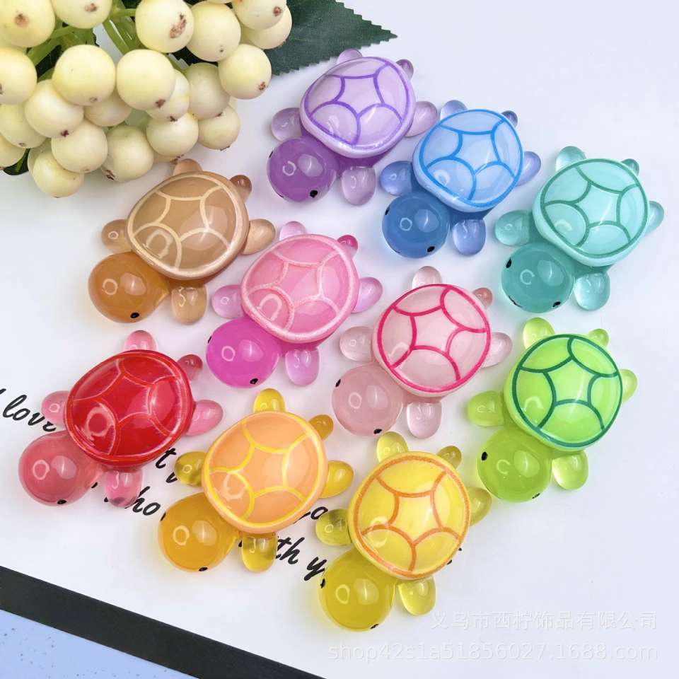 树脂配件夜光乌龟树脂配件diyDIY手链配件DIY