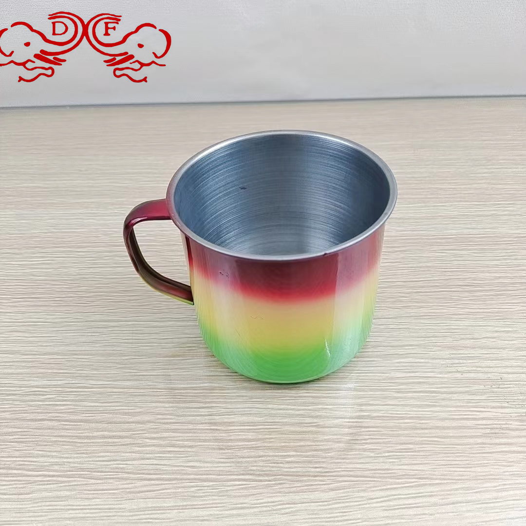 DF68027 Handle cup, double-layer stainless steel vacuum edge mug with lid, multi-color coffee cup, portable DF TRADINGHOUSE Specification image