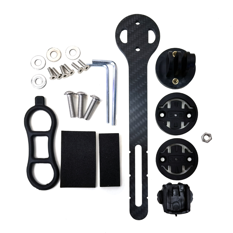 2125 carbon fiber stopwatch base bracket, bicycle stopwatch stand, flashlight extension bracket, cycling stopwatch stand bracket, multi-functional extension frame Application Scenario