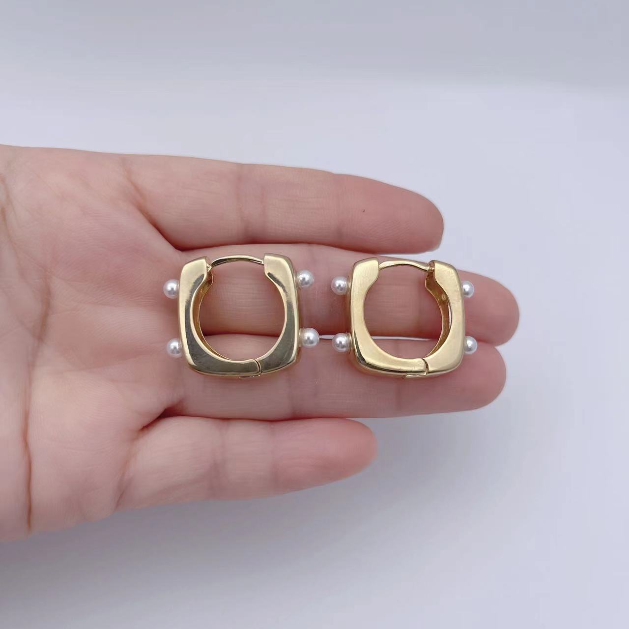 饰品/耳饰/耳环/猫眼石耳环/锆石耳环产品图
