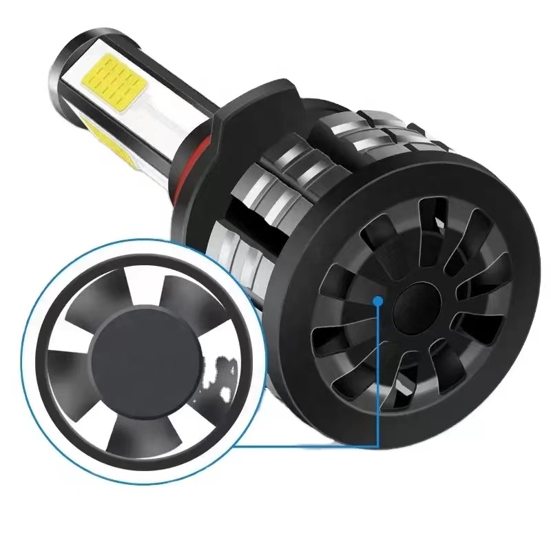 Car LED headlights K9, high beams 360-degree 4-sided modified lights, auto parts Specification drawing