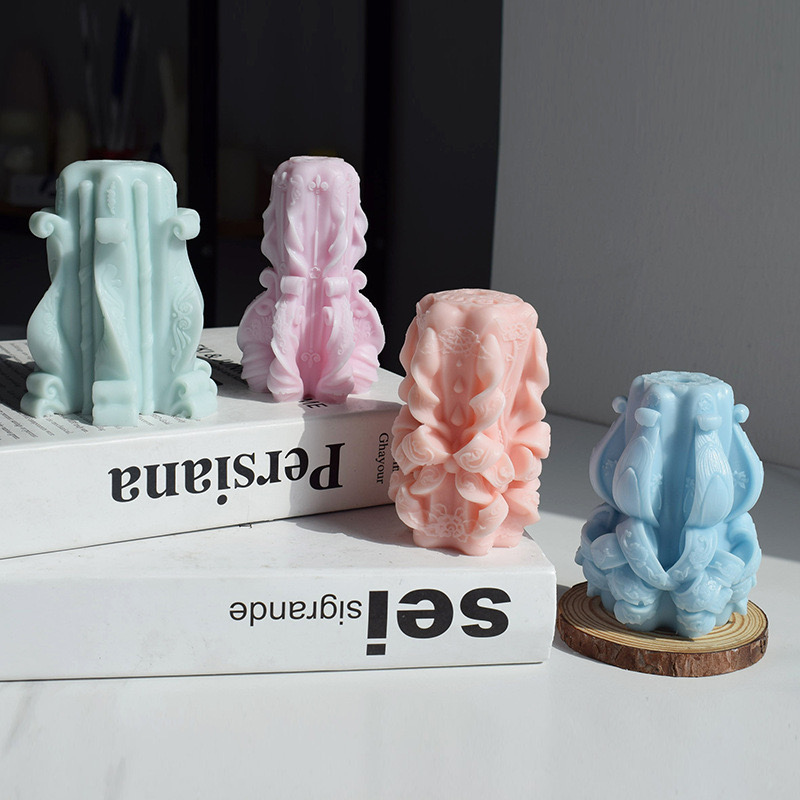ins Carved scented soybean candles for study, model room, guest room, clubhouse, tea room, chess and card room, expanded area, decorative items Application Scenario