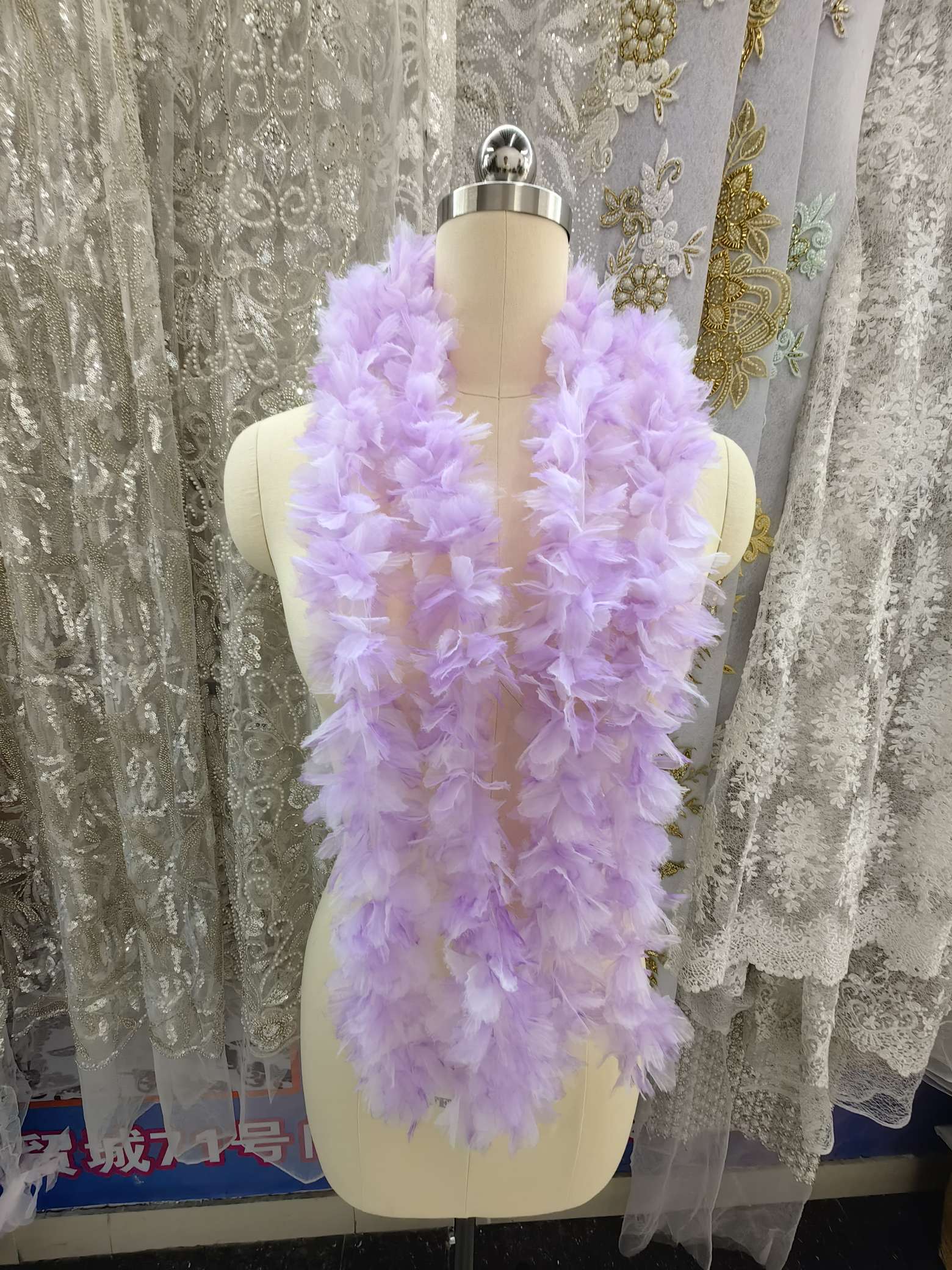 宽8cm渐变欧根纱花朵蕾丝花边蓬蓬裙裙摆婚纱服饰发饰装饰辅料 12朵花一码 Item Picture