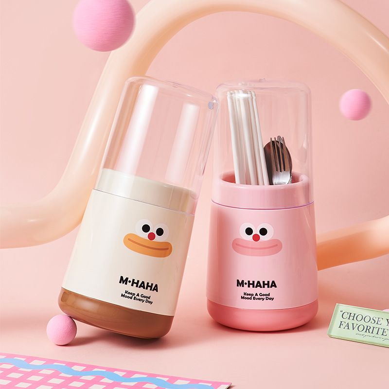 M04-8621筷子筒家用沥水筷子笼餐具带盖收纳架筷子篓收纳桶筷笼