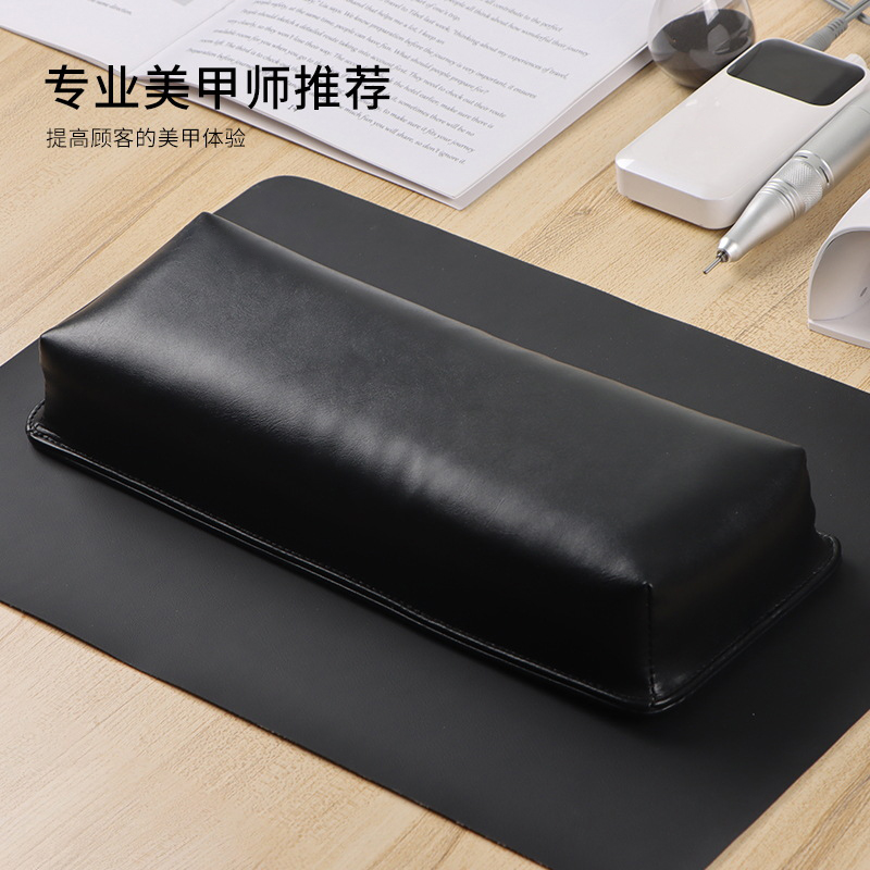 H3 Leather Pillow Simple comfort Nail pillow Nail pillow non-slip mat Black brown pillow