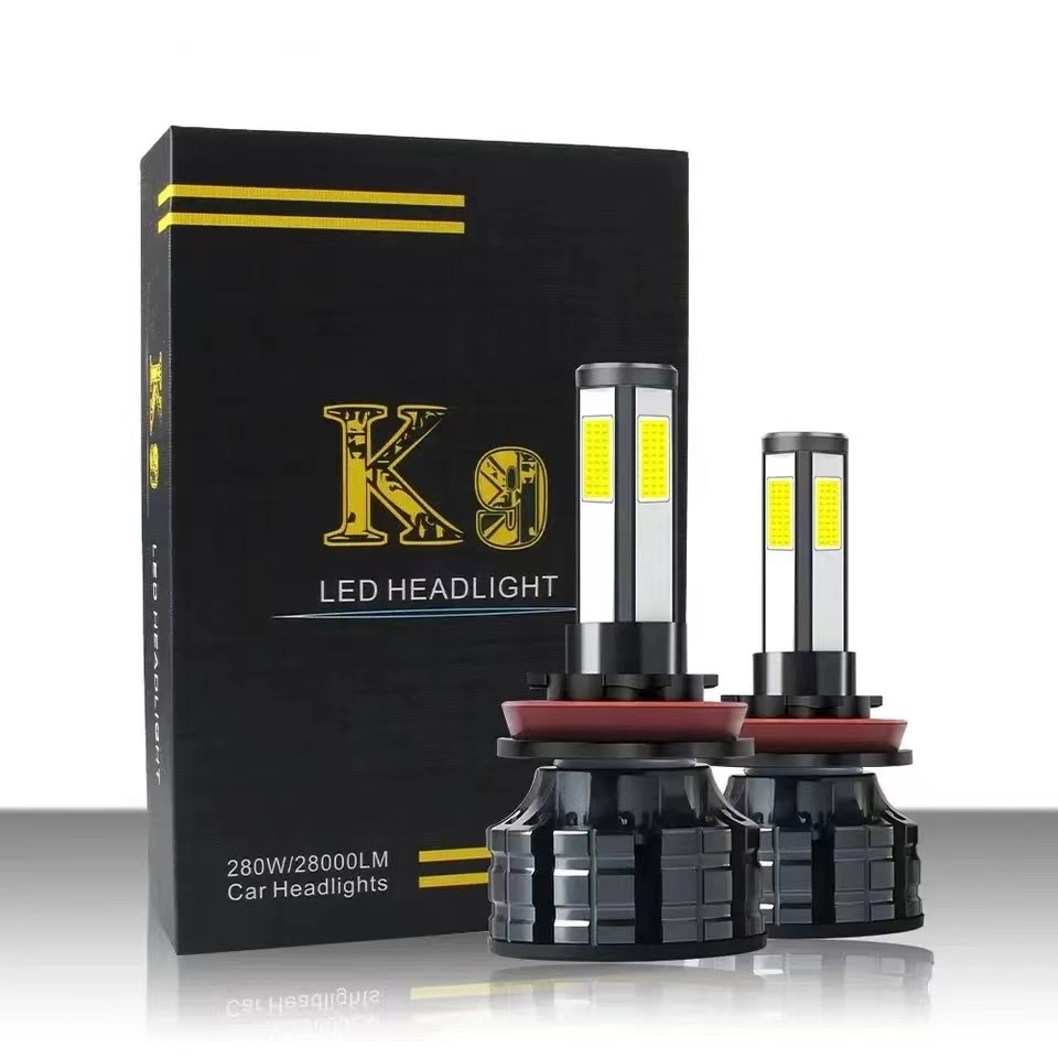 Car LED headlights K9, high beams 360-degree 4-sided modified lights, auto parts thumbnail