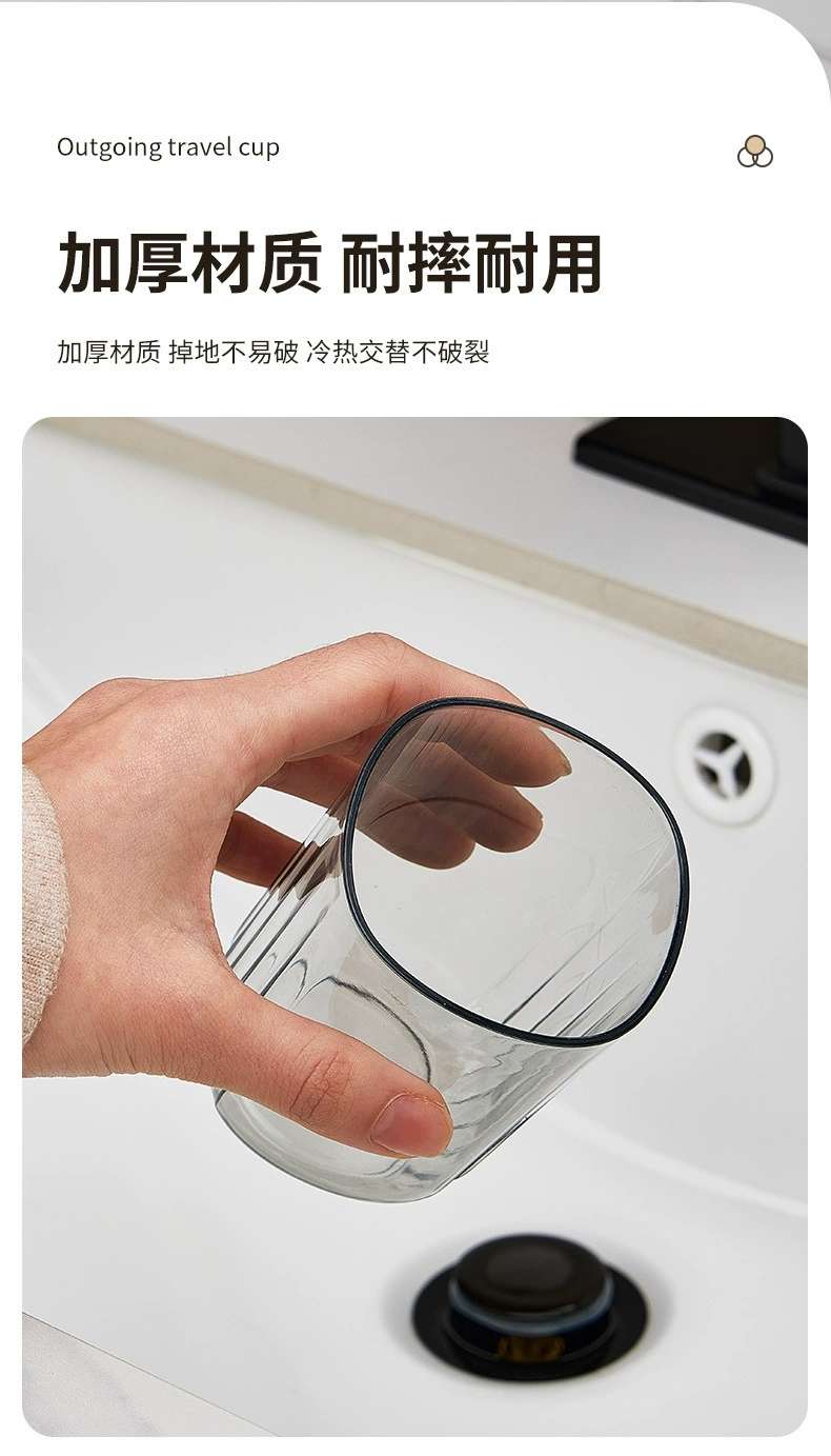 J06-6825 Travel Toothbrush, Mouthwash, Toothache Set, Toothbrush Cup, Covered toothpaste box, Portable Toiletry cup detail image 6