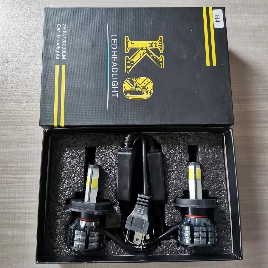 Car LED headlights K9, high beams 360-degree 4-sided modified lights, auto parts Application Scenario