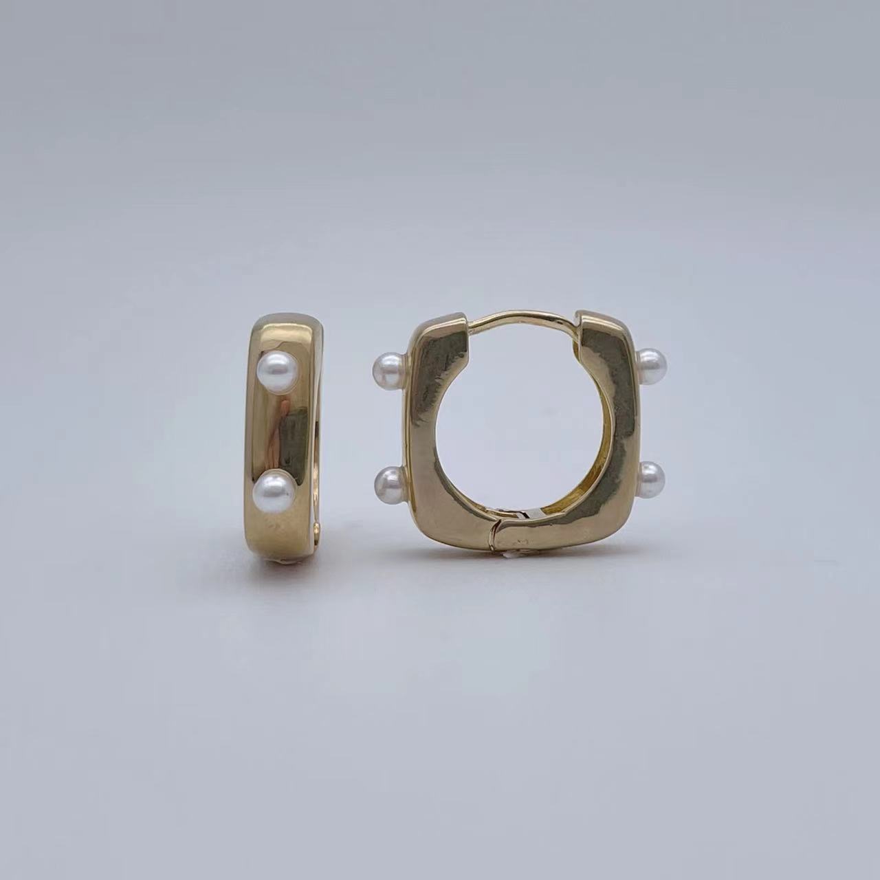 饰品/耳饰/耳环/猫眼石耳环/锆石耳环细节图