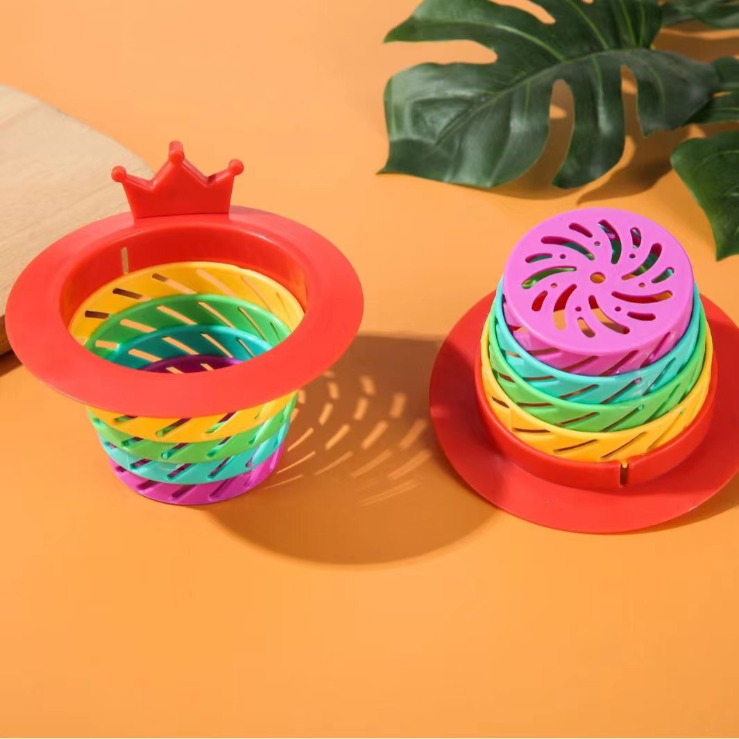 The best-selling little monster rainbow floor drain plastic filter screen is a kitchen foldable anti-clogging sink filter wonder Application Scenario