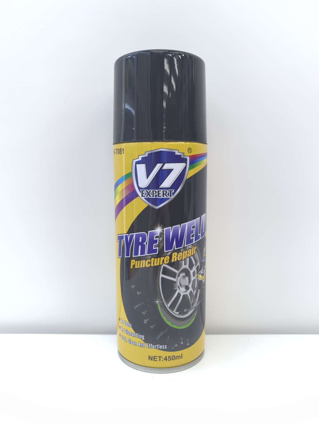 V-7081 tire inflation and tire repair fluid