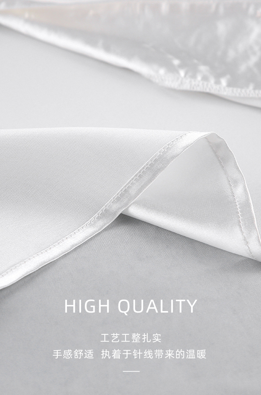 T时尚鸵鸟毛冰丝睡衣羽毛家居服秋季上新欧美衬衣两件套女长睡衣详情3