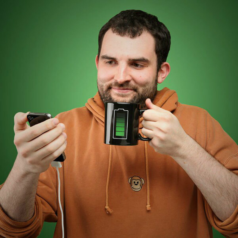 电池变色杯热变马克杯创意陶瓷礼品杯广告杯网红升 华杯子