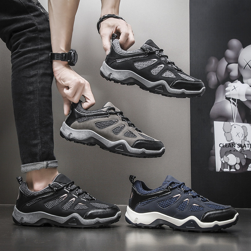 休闲运动鞋/男士一脚蹬/飞织跑鞋细节图