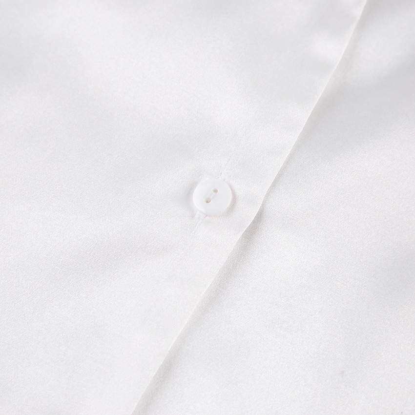 T时尚鸵鸟毛冰丝睡衣羽毛家居服秋季上新欧美衬衣两件套女长睡衣详情8