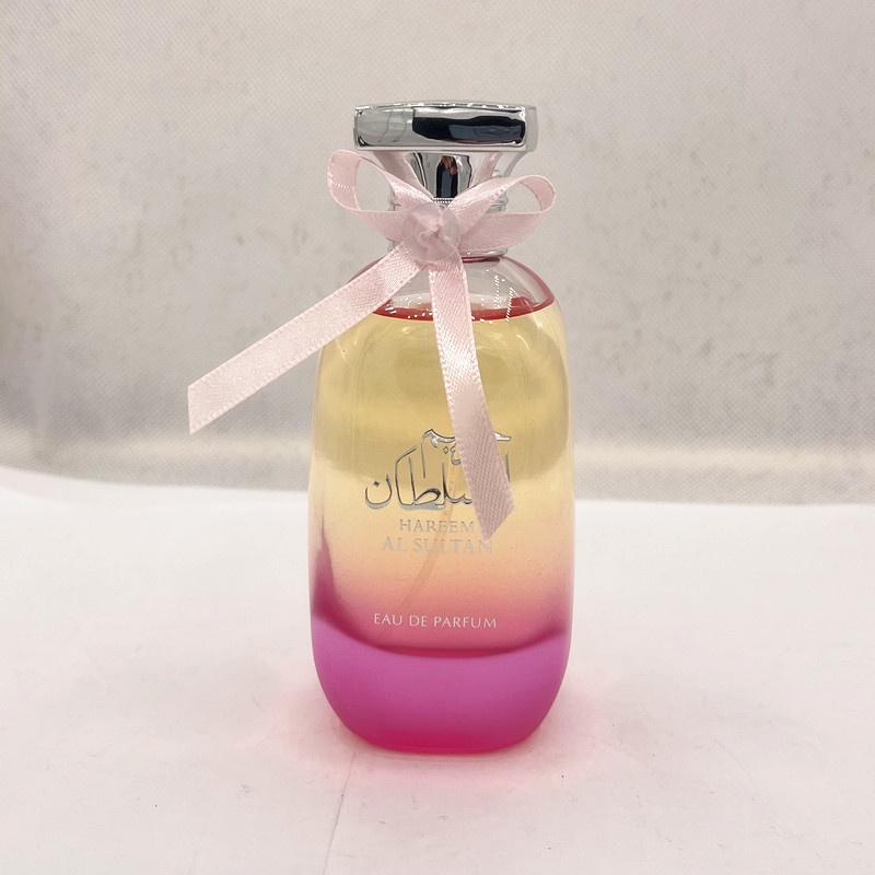 Foreign Trade Cross-Border Explosive Factory Direct Sales Hareem Al Sult Romantic Bow Pink Fragrance Perfume Perfume Specification drawing