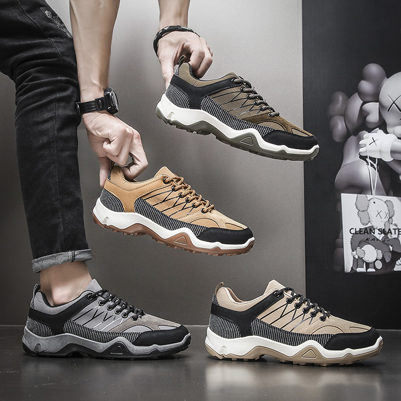 休闲运动鞋/男士一脚蹬/飞织跑鞋产品图