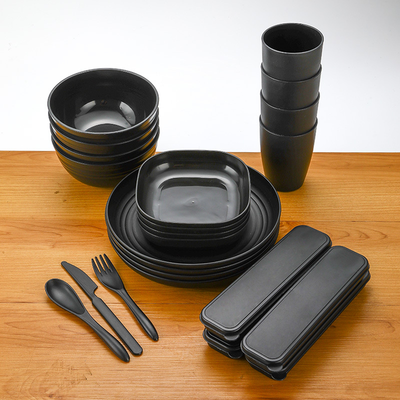 地摊餐具/套装/刀叉勺套装/叉勺/硅胶厨具六件套产品图