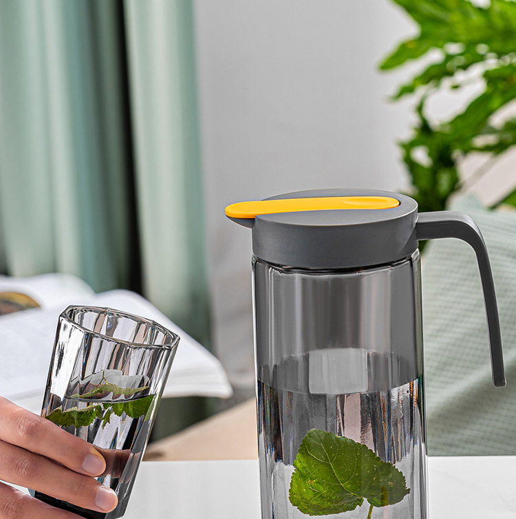 Glass cold water kettle, household high-temperature resistant cold water cup, heat-resistant explosion-proof large-capacity cold boiled water teapot set pic 4